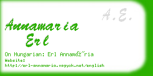 annamaria erl business card